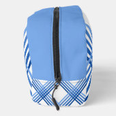 Dopp Kit - Blaue Streifen diagonal gekreuzt Waschbeutel (Rechts)