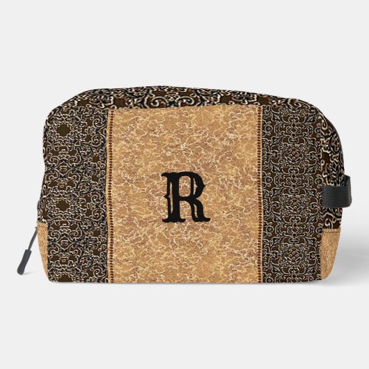 Dopp-Kit "Zeitgenössisches Pferd und Buggy" Waschbeutel (Rückseite)