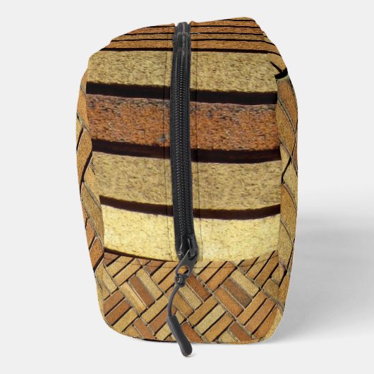 Dopp Kitt - Orange Brick Pattern Waschbeutel (Rechts)