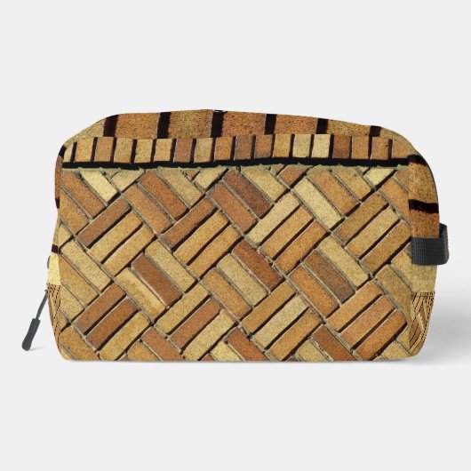 Dopp Kitt - Orange Brick Pattern Waschbeutel (Rückseite)