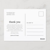 Doppel-Abschluss Doppel-Abschluss Danke Postkarte (Rückseite)