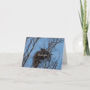 Doppel-Adler-Problem Danke-Karte Karte