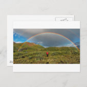 Doppel Alaskan Regenbogen, echtes Foto! Postkarte (Vorne/Hinten)