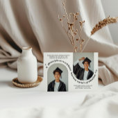 Doppel-Arch-Foto Junge Abschluss Einladung