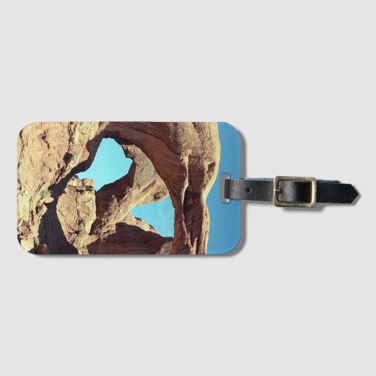 Doppel-Arch-Wüste-Foto Gepäckanhänger (Vorderseite (Horizontal))