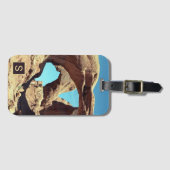 Doppel-Arch-Wüste-Foto mit Monogramm Gepäckanhänger (Vorderseite (Horizontal))