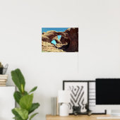 Doppel-Arch-Wüste-Foto Poster (Heimbüro)
