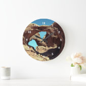 Doppel-Arch-Wüste Landschaftsbild-Foto Große Wanduhr (Zuhause)