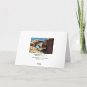 Doppel-Arch-Wüste Landschaftsbild-Foto Karte (Rückseite)