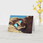 Doppel-Arch-Wüste Landschaftsbild-Foto Karte (Gelbe Blume)