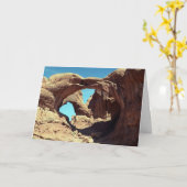 Doppel-Arch-Wüste Landschaftsbild-Foto Karte (Gelbe Blume)