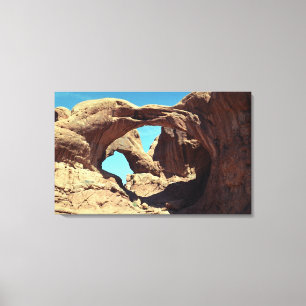 Doppel-Arch-Wüste Landschaftsbild-Foto Leinwanddruck