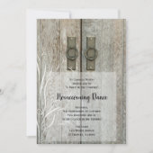 Doppel-Barenttüren Land Homomance Einladung (Vorderseite)