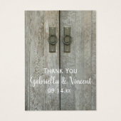 Doppel Barn Doors Land Hochzeiten Liebesmarken (Vorderseite)