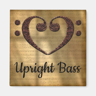 Doppel Bass Clef Herzmuskel Magnet
