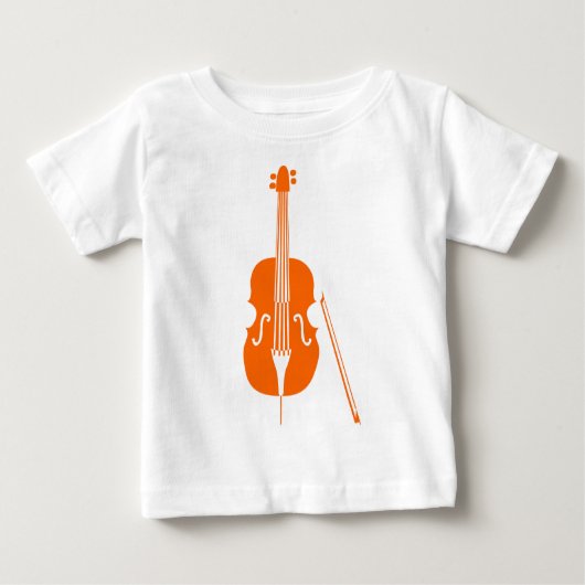 Doppel-Bass - Orange Baby T-shirt (Vorderseite)