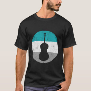 Doppel Bass Retro Geschenk für Männer Frauen Mädch T-Shirt