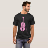 Doppel-Bass - Rosa T-Shirt (Vorne ganz)