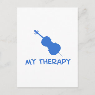 Doppel-Bass-Therapie Postkarte
