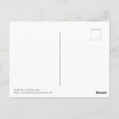 Doppel-Bass und Musiknoten Postkarte (Rückseite)