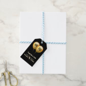 Doppel Celebration Joint Birthday Gold und Black Geschenkanhänger (Mit Garn)