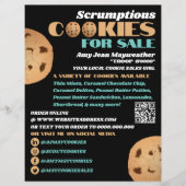 Doppel-Cookies-Logo, Krümelverkaufsförderung Flyer (Vorne)