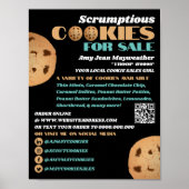 Doppel-Cookies-Logo, Krümelverkaufsförderung Poster (Vorne)