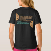 Doppel-Cookies-Logo, Krümelverkaufsförderung T-Shirt (Rückseite)