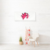 Doppel-Cupid Valentinstag 2,5x6 Vinyl Banner (Insitu)