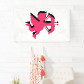 Doppel-Cupid Valentinstag 3x5 Vinyl Banner (Insitu)