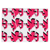 Doppel Cupid Valentinstag Große Geschenktasche Geschenktüte (Rückseite)