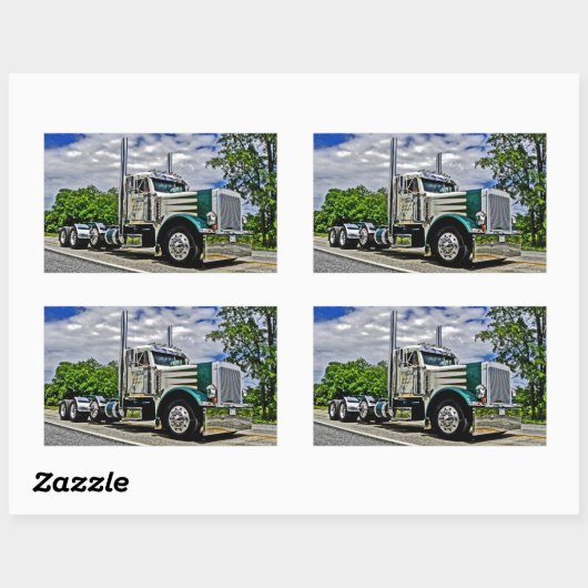 Doppel-D 379-Aufkleber Rechteckiger Aufkleber (Blatt)