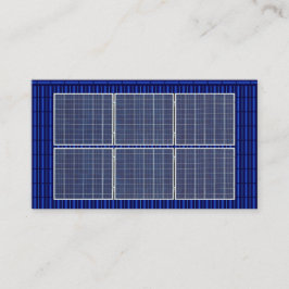 Doppel-Dach Solar Energy Blue Dach Visitenkarte