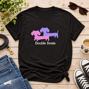 Doppel-Dachshund-Wiener-Dog-Mom-Shirt T-Shirt