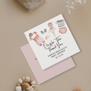 Doppel Dank Ihnen Twin Girls Kleidung Gefallen Geschenkanhänger