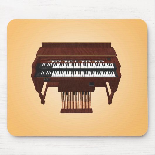 Doppel-Decker-Organ: 3D-Modell: Mousepad (Vorne)