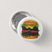 Doppel-Deluxe Hamburger mit Käse Button (Vorne & Hinten)