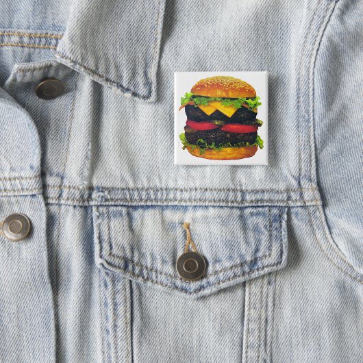 Doppel-Deluxe Hamburger mit Käse Button (Beispiel)