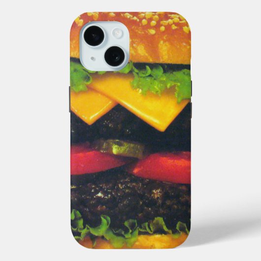 Doppel-Deluxe Hamburger mit Käse Case-Mate iPhone Hülle (Rückseite)