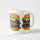Doppel-Deluxe Hamburger mit Käse Jumbo-Tasse (Vorderseite Rechts)