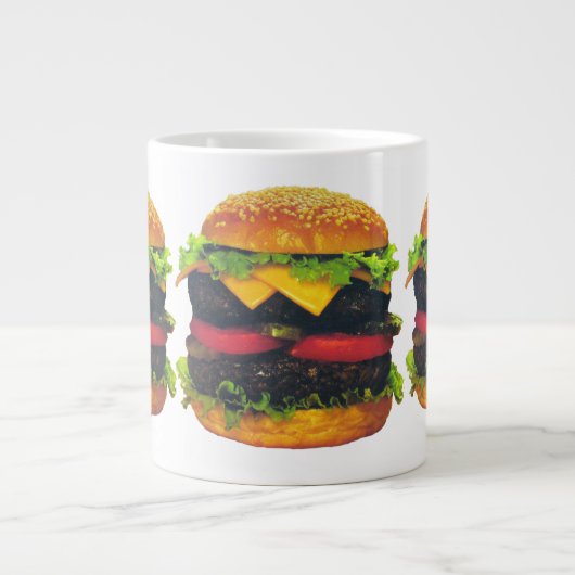 Doppel-Deluxe Hamburger mit Käse Jumbo-Tasse (Vorderseite)