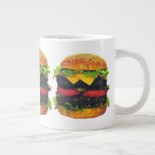 Doppel-Deluxe Hamburger mit Käse Jumbo-Tasse (Rechts)