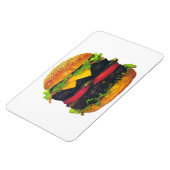Doppel-Deluxe Hamburger mit Käse Magnet (Linke Seite)