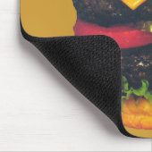 Doppel-Deluxe Hamburger mit Käse Mousepad (Ecke)