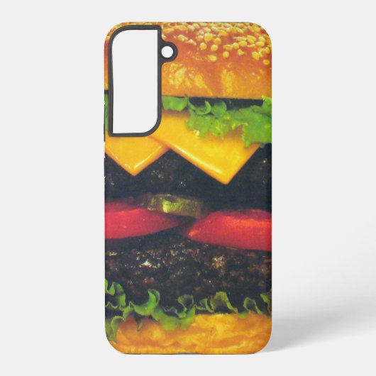Doppel-Deluxe Hamburger mit Käse Samsung Galaxy Hülle (Rückseite)