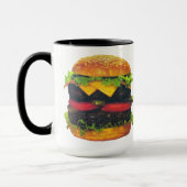 Doppel-Deluxe Hamburger mit Käse Tasse (Links)