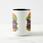 Doppel-Deluxe Hamburger mit Käse Tasse (Zentrum)