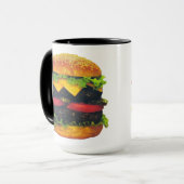 Doppel-Deluxe Hamburger mit Käse Tasse (Vorderseite Links)