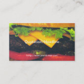 Doppel-Deluxe Hamburger mit Käse Visitenkarte (Rückseite)