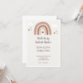 Doppel die Freude unter dem Regenbogen - Editierba Karte (Vorderseite/Rückseite Beispiel)